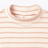 ベビー　両面起毛ハイネック長袖Ｔシャツ