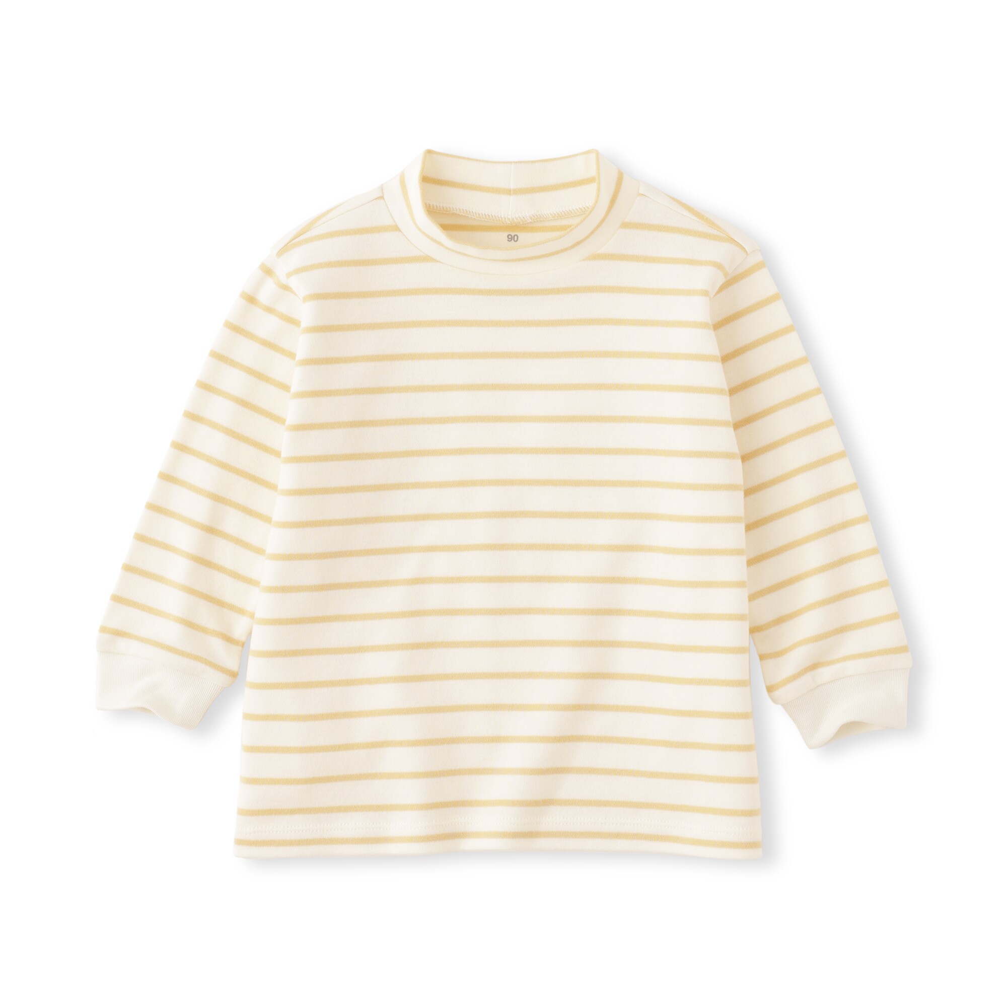 ベビー　両面起毛ハイネック長袖Ｔシャツ
