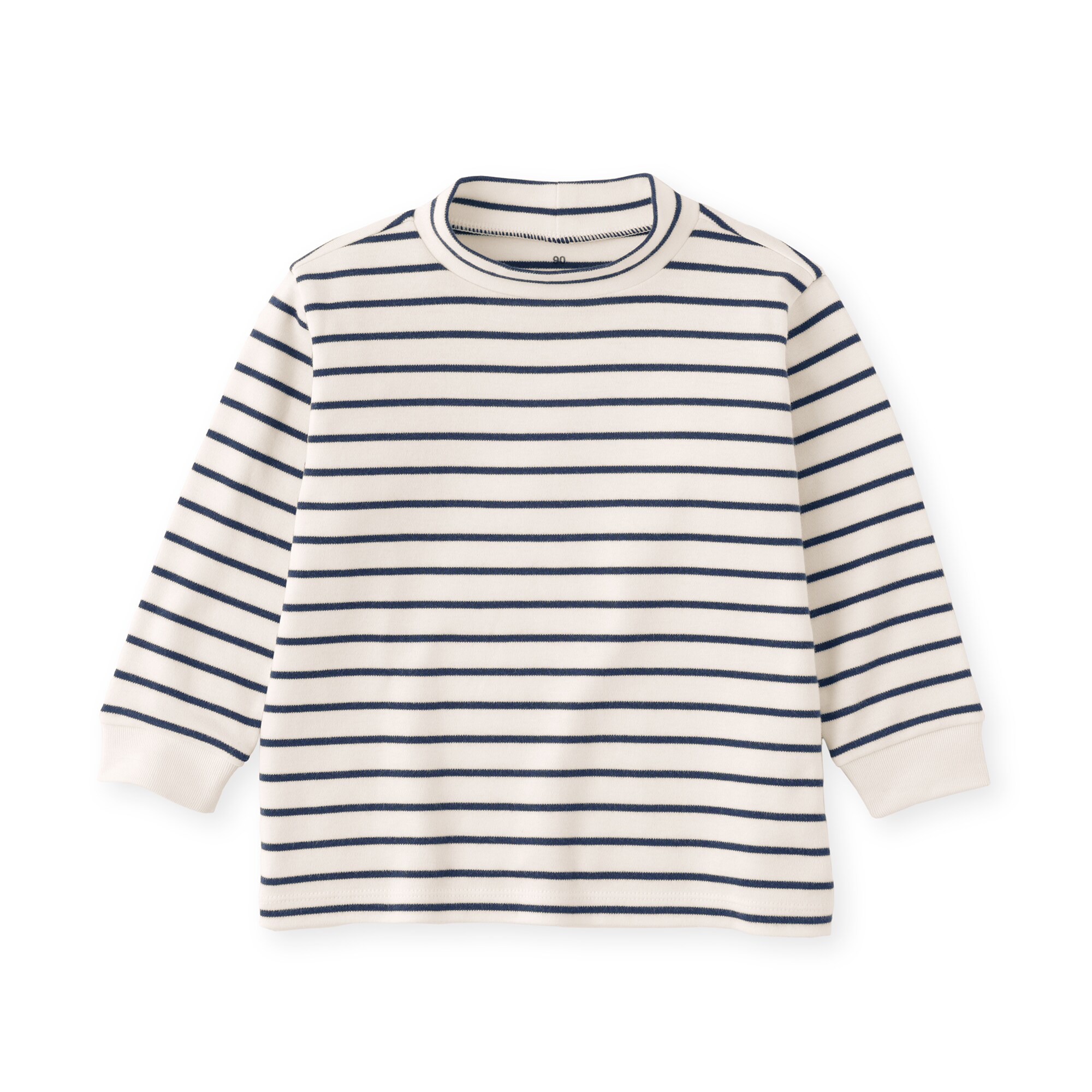 ベビー　両面起毛ハイネック長袖Ｔシャツ