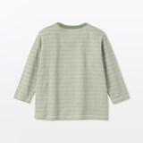 ベビー　あたまするっと接結編みクルーネック長袖Ｔシャツ