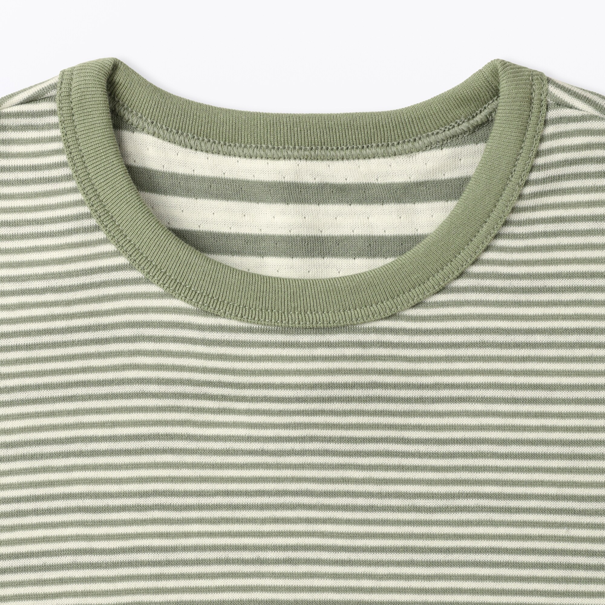 ベビー　あたまするっと接結編みクルーネック長袖Ｔシャツ