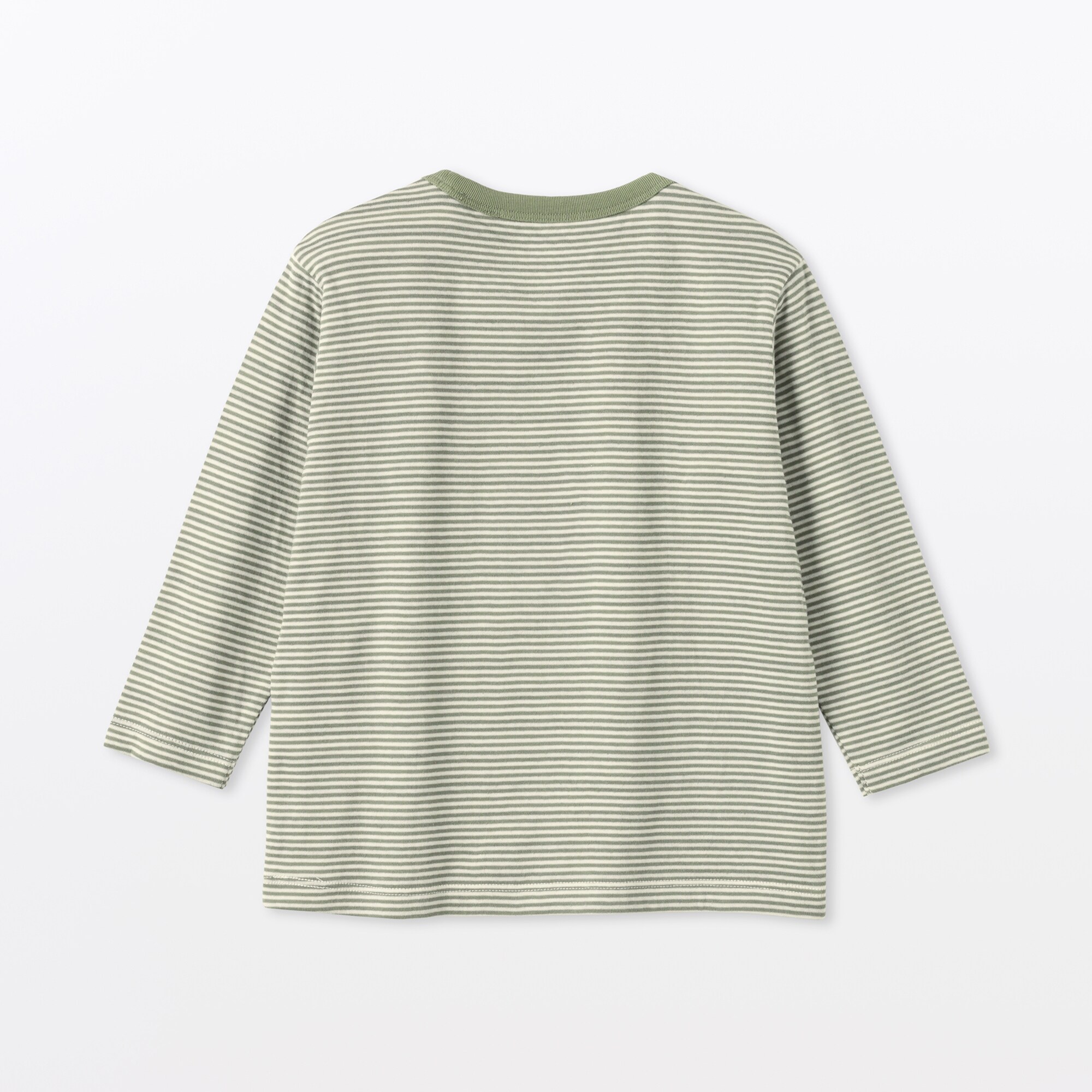 ベビー　あたまするっと接結編みクルーネック長袖Ｔシャツ