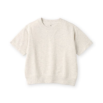 ベビー　あたまするっと　ライトスウェット五分袖Ｔシャツ