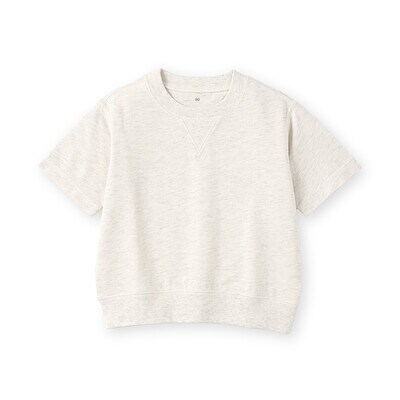 【７月中旬発売予定】ベビー　あたまするっと　ライトスウェット五分袖Ｔシャツ