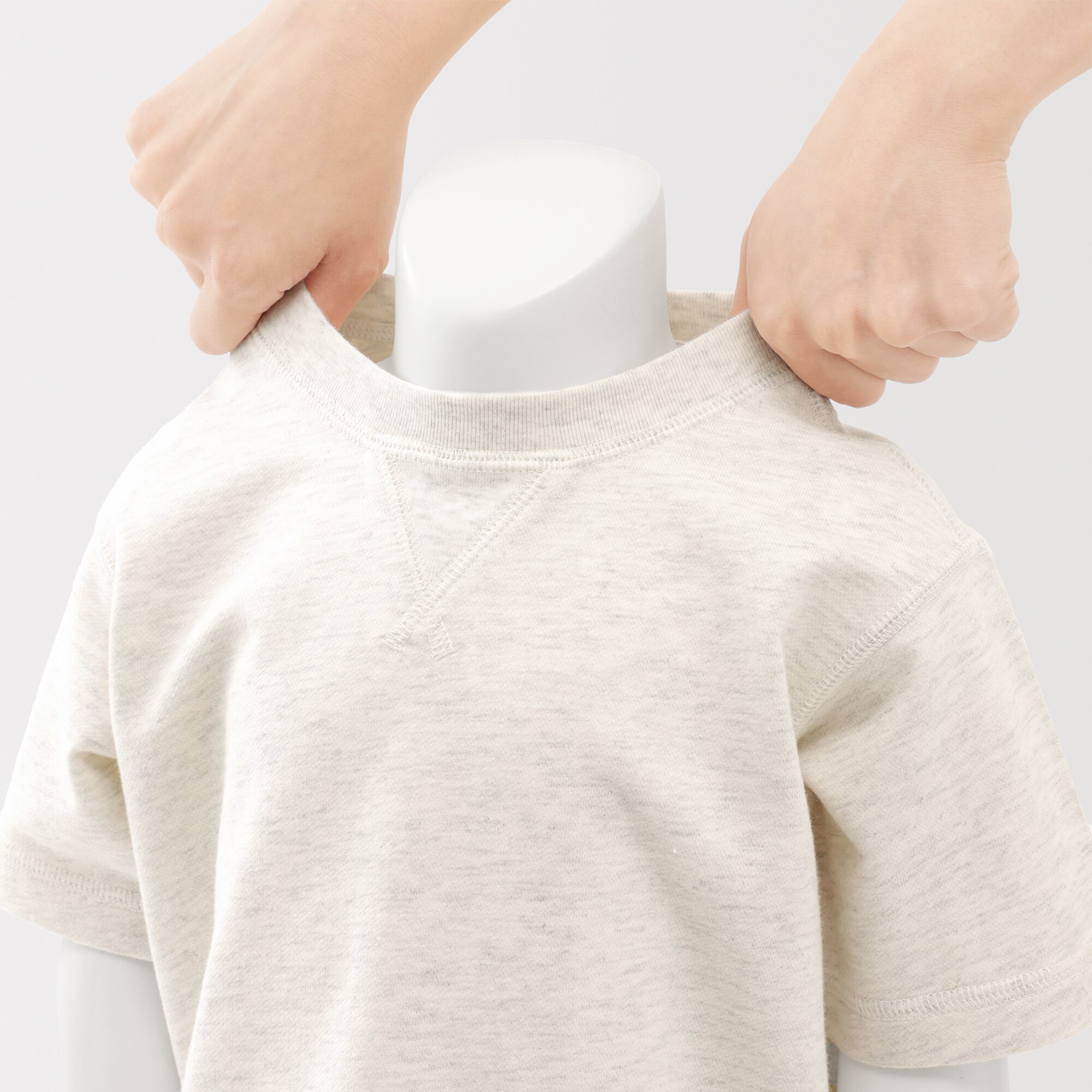 ベビー　あたまするっと　ライトスウェット五分袖Ｔシャツ