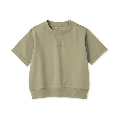 ベビー　あたまするっと　ライトスウェット五分袖Ｔシャツ