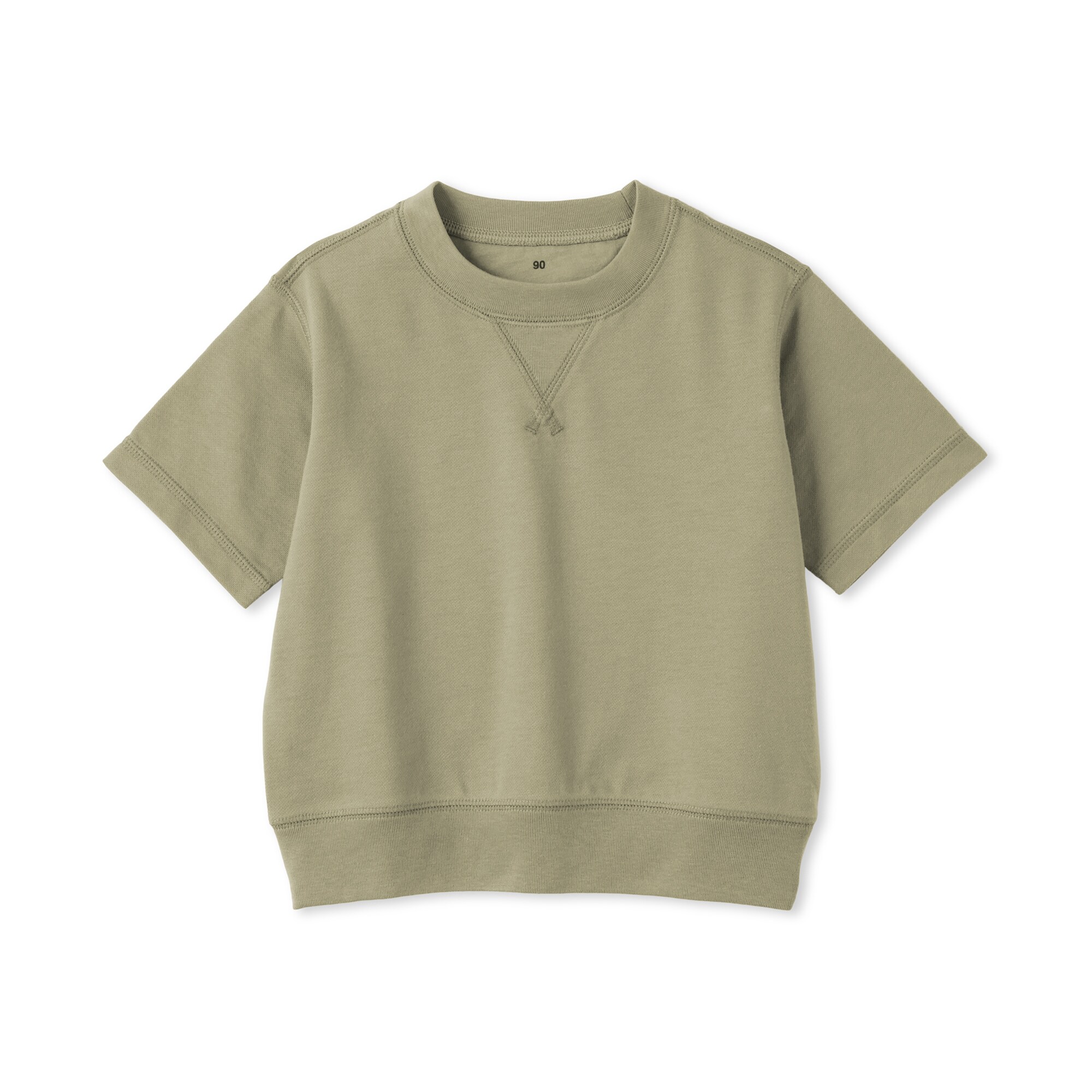 ベビー　あたまするっと　ライトスウェット五分袖Ｔシャツ