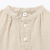 ベビー　二重ガーゼ長袖チュニック