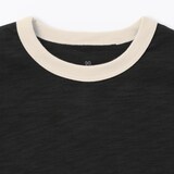 ベビー　あたまするっと　肌離れの良いムラ糸クルーネック五分袖Ｔシャツ