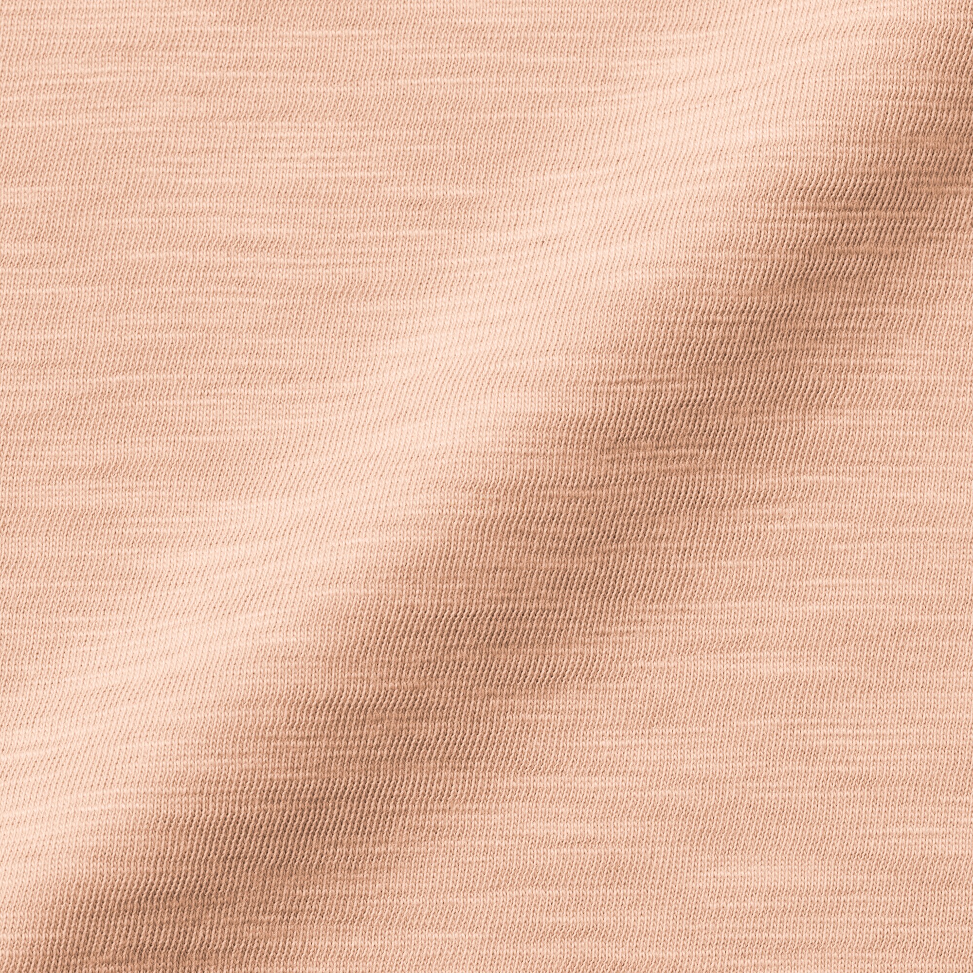 ベビー　あたまするっと　肌離れの良いムラ糸クルーネック五分袖Ｔシャツ
