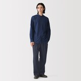 紳士　なめらか　ツータックストレートパンツ