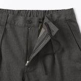紳士　木の実から作ったカポック混　ヘザーツイルワークパンツ