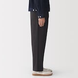 紳士　起毛ジャージー　イージータックパンツ