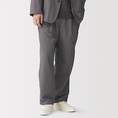 【８月中旬発売予定】紳士　撥水　ナイロンワークストレートパンツ