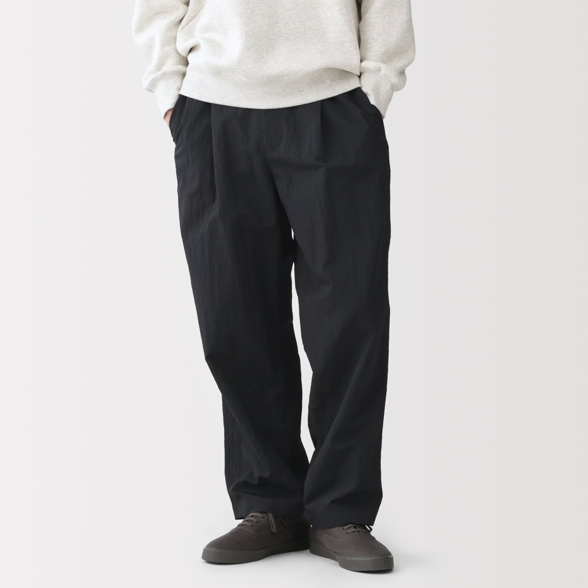 紳士 撥水 ナイロンワークストレートパンツ | 無印良品