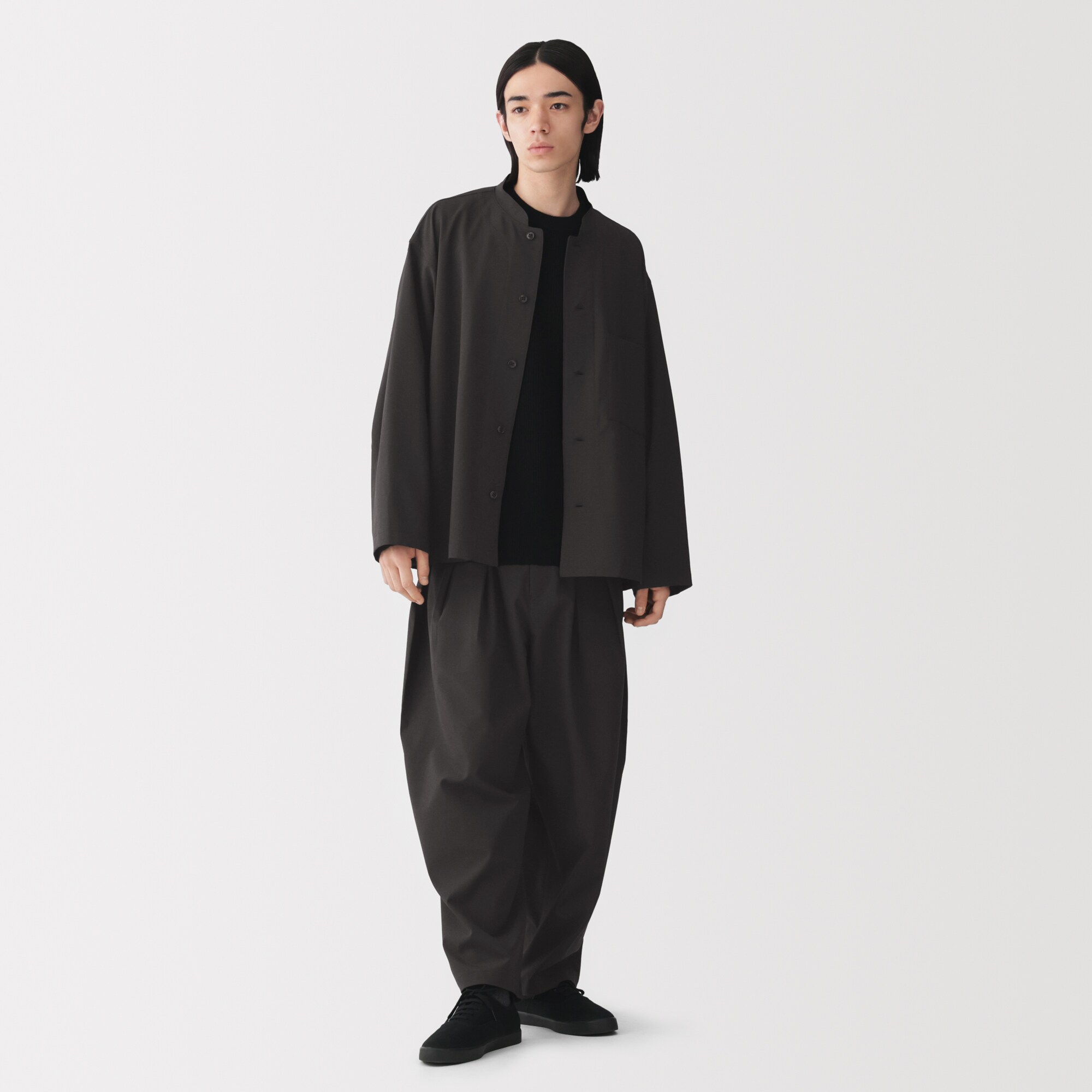 紳士　まっすぐ仕立てた　はかまパンツ