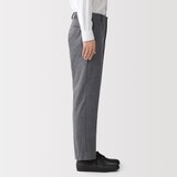 紳士　起毛ストレッチノータックパンツ