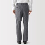 紳士　起毛ストレッチノータックパンツ