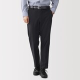 紳士　起毛ストレッチノータックパンツ