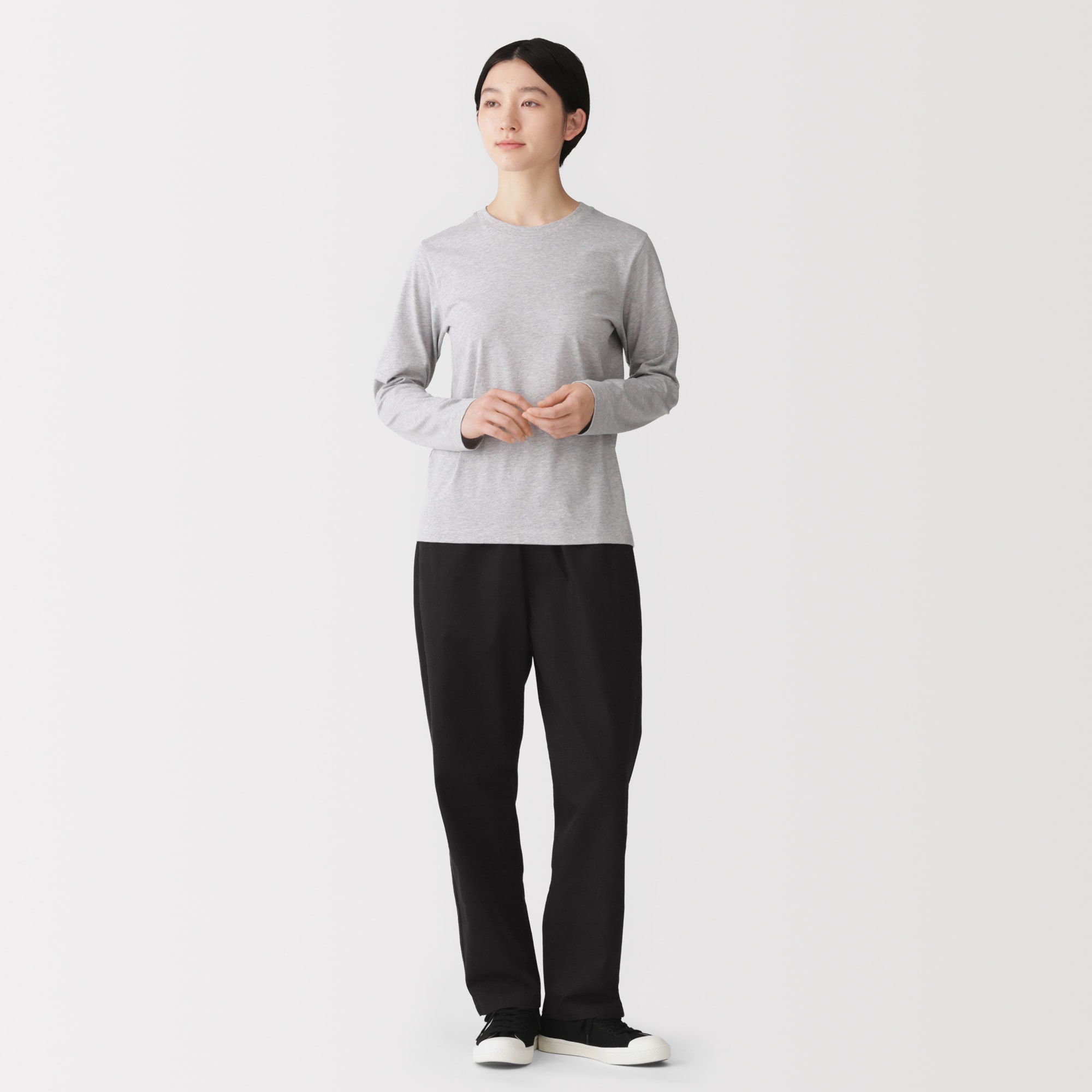 婦人 洗いざらし コットンイージーテーパードパンツ | 無印良品
