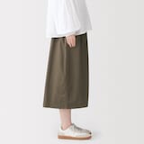 婦人　洗いざらしコットン　イージースカート