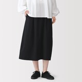 婦人　洗いざらしコットン　イージースカート