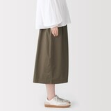 婦人　洗いざらしコットン　イージースカート