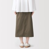 婦人　洗いざらしコットン　イージースカート