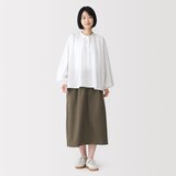婦人　洗いざらしコットン　イージースカート