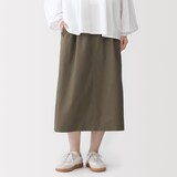婦人　洗いざらしコットン　イージースカート