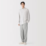 紳士　昔ながらの製法で編み立てたスウェットパンツ