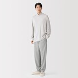 紳士　昔ながらの製法で編み立てたスウェットパンツ