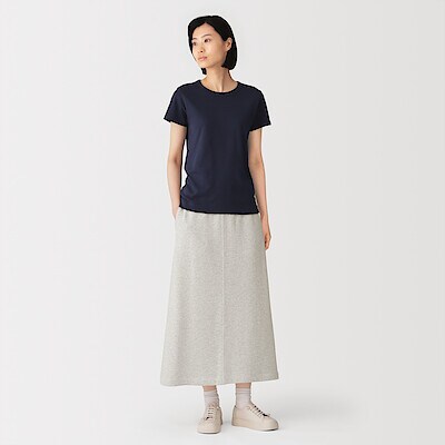 【９月中旬発売予定】婦人　昔ながらの製法で編み立てたスウェットスカート