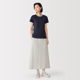 婦人　昔ながらの製法で編み立てたスウェットスカート