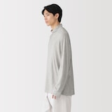 紳士　昔ながらの製法で編み立てた天竺ハイネック長袖Ｔシャツ