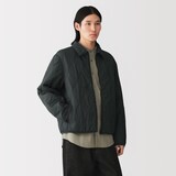 紳士　ふんわり中わた撥水ジップアップブルゾン