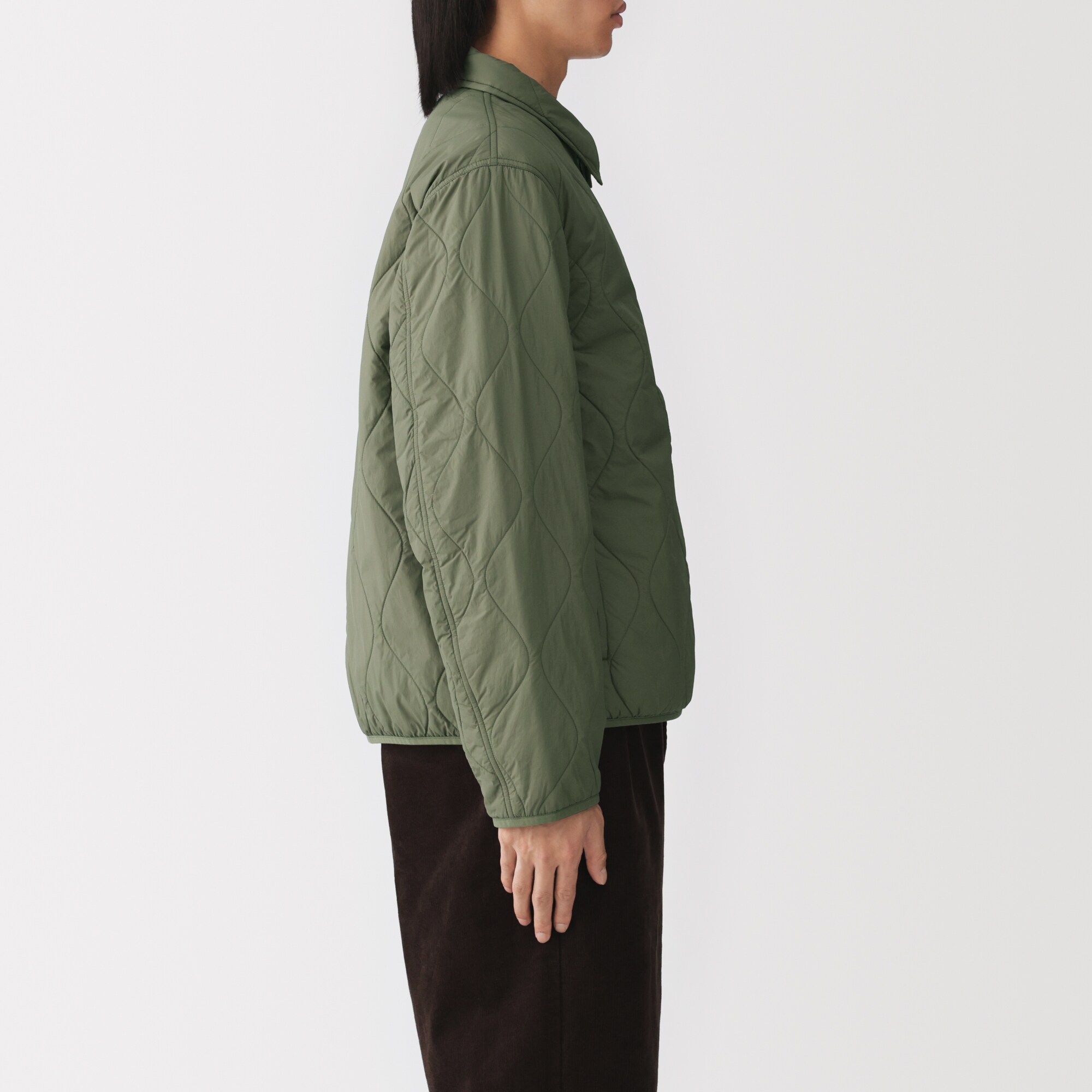 紳士　ふんわり中わた撥水ジップアップブルゾン