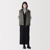 紳士　中わた防風スタンドカラーベスト