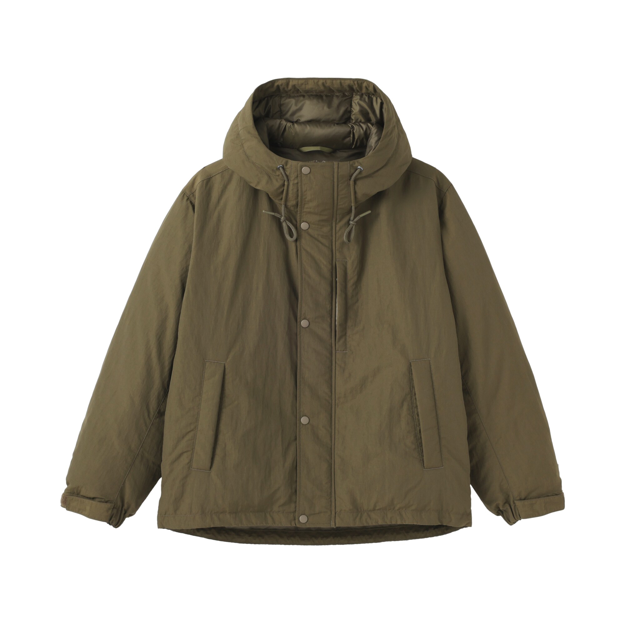 紳士　撥水ダウンフードジャケット