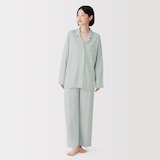 婦人　なめらか接結編み　長袖パジャマ