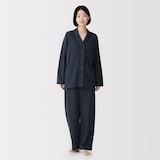 婦人　なめらか接結編み　長袖パジャマ