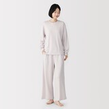 婦人　なめらか接結編み　長袖ルームウェアセット