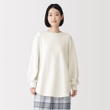 婦人　コットンブークレ　長袖プルオーバー