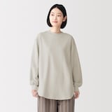 婦人　コットンブークレ　長袖プルオーバー