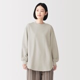 婦人　コットンブークレ　長袖プルオーバー