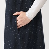 婦人　なめらかサテン　キャミワンピース