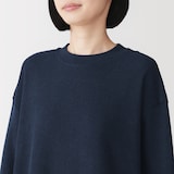 婦人　コットンブークレ　長袖ワンピース