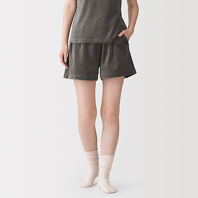 婦人　コットンベロア　ショートパンツ