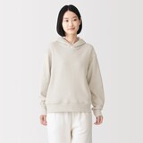 婦人　コットンブークレ　長袖フーディ