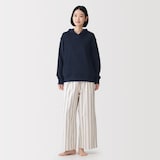 婦人　コットンブークレ　長袖フーディ